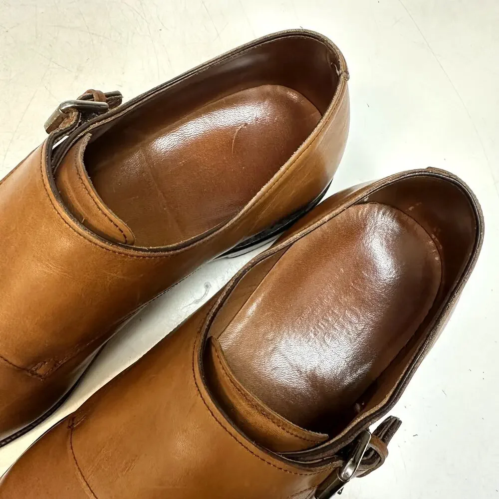 VGUC Allen Edmonds x Polo Ralph Lauren Double Monk Strap Brown Made in USA 10 D